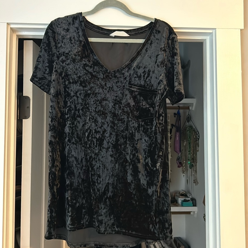 Velvet Pocket Tee